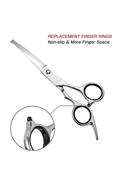 Choice Silver Pet Hair Scissors Grooming Stainless Steel Dog Scissors Pets Shears Animal Cutting Feet Ear E