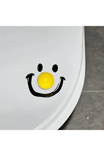 Choice1 yellow Contemporary Style Dopamine Smile Ball Toilet Lid Lifter, Roun...