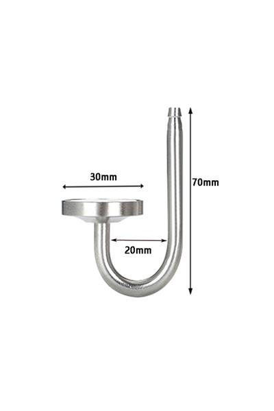 Choice Silver 70X30mm ​Aquarium CO2 atomizer fish tank aluminum alloy CO2 dif...