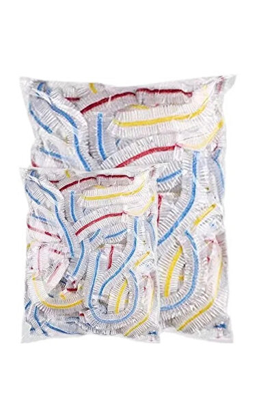 Choice 100 قطعة من أغطية الطعام المرنة، أغطية أوعية بلاستيكية للاستخدام مرة واحدة لتخزين الفاكهة والخضروات، طازجة