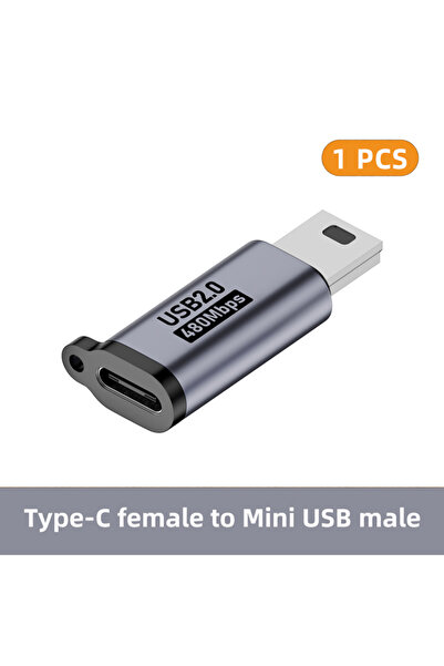 Choice محول USB-C إلى Mini USB (أنثى) من النوع C إلى Micro USB إلى Mini USB (...