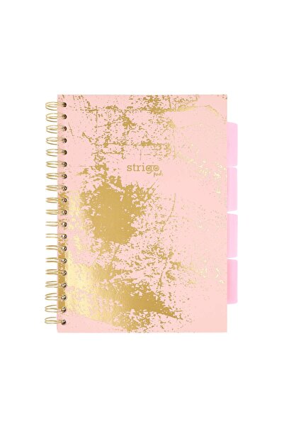 Strigo Caiet spirala si separatoare Project Book MARMORAT B5, matematica, 200 pg, coperti carton PADS030