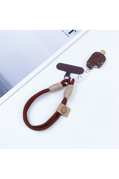 Choice7 بوليستر/نايلون برومون آيس كريم لطيف قلادة آيس كريم للهاتف المحمول حبل...