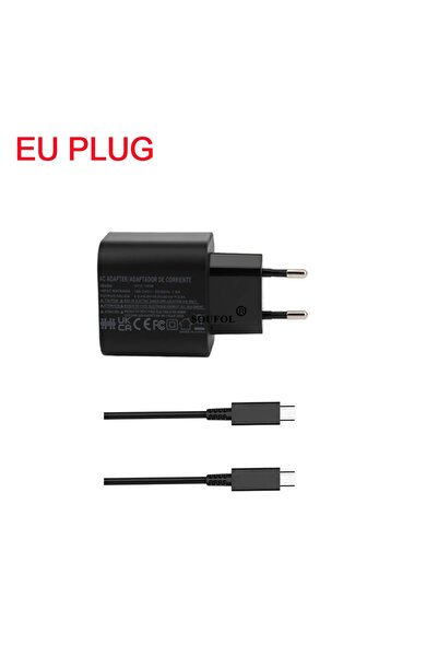 Choice Eu Plug 60W AC Adapter EU/US/UK Plug Fast Charger Compatible with NS Switch 2 / Steam Deck Accessori