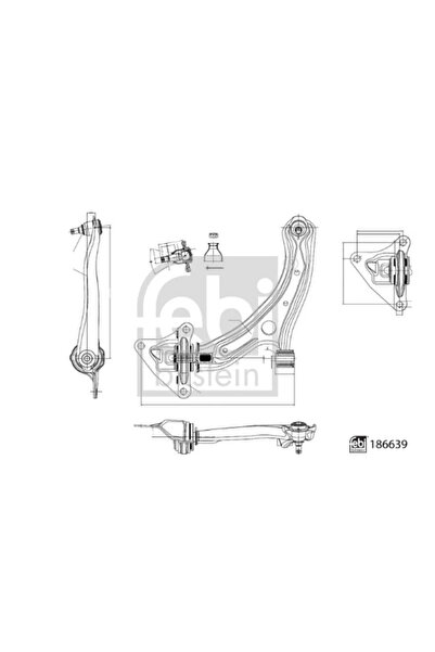 FEBI BILSTEIN Brat Suspensie Roata Axa Fata Stanga Honda City 5 Limuzina/Insi...