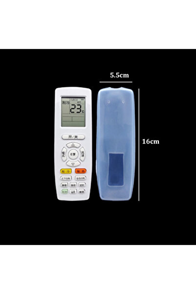 Choice 16X5.5cm Silicone TV Remote Control Protective Sleeve Dust Protection Storage Bag Portable Silicone