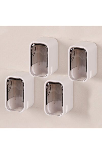 Choice حامل فرشاة أسنان كهربائي محمول قابل للطي، مكون من 4 قطع، رمادي اللون، ...