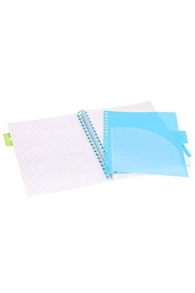 Strigo Spiral notebook and dividers Project Book NEON B5, mathematics, 200 pg, cardboard covers PADS014