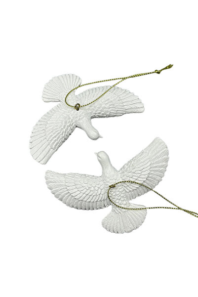 Choice 2 Pcs Doves Style Friendship Doves - Home Alone 2 Resin Christmas Orna...