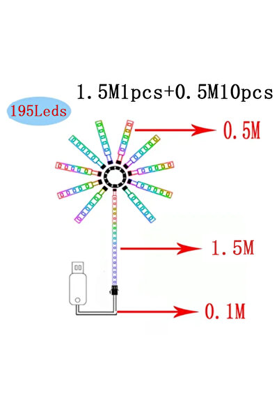 Choice 0.5Mx10-1.5Mx1 2025 جديد ذكي LED سلسلة أضواء الألعاب النارية LED النيون ضوء بلوتوث التحكم الموسيقى مزامنة