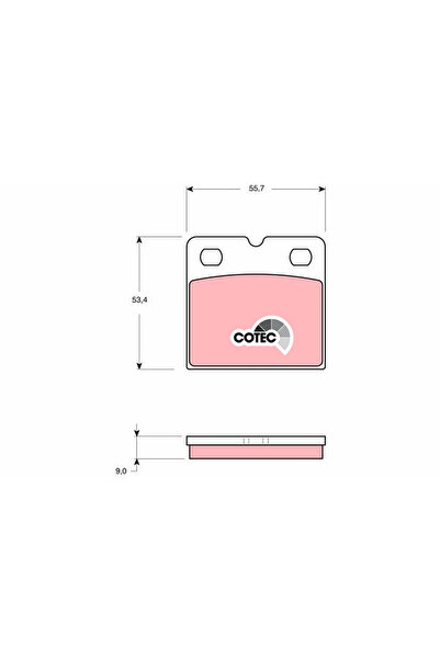 TRW Set Placute De Frana Frana De Parcare Cu Disc Aston Martin DB9 Vantage/DB9