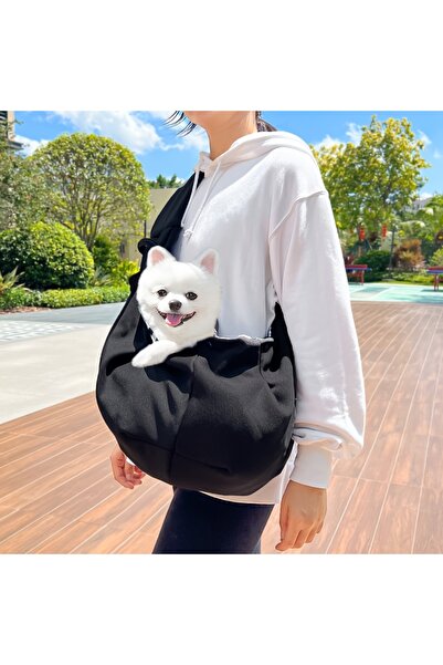 Choice حقيبة حمل الحيوانات الأليفة الخارجية باللون الأسود، حقيبة كتف محمولة، حقيبة مشي القطط، حقيبة نقل سفر للقطط الصغيرة