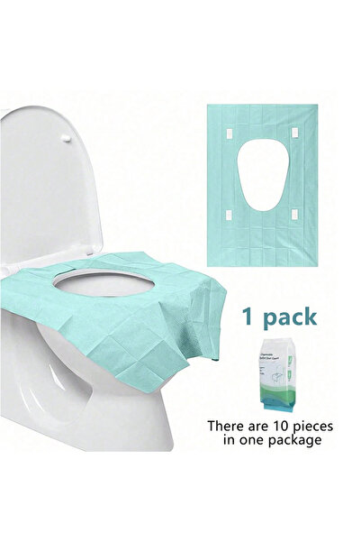 Choice1 أغطية مقاعد المرحاض الورقية المقاومة للماء والمحمولة، عبوة واحدة/10 ق...