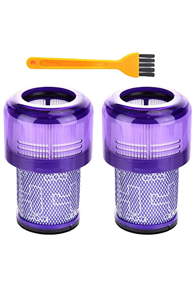 Choice قطعتان لفلتر هيبا الإضافي المطلق من دايسون V12 Detect Slim Absolute، ف...