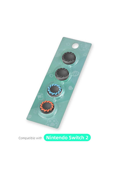 Choice أغطية قبضة الإبهام السيليكونية BKOBU4 DATA FROG لوحدة تحكم Switch 2 Jo...