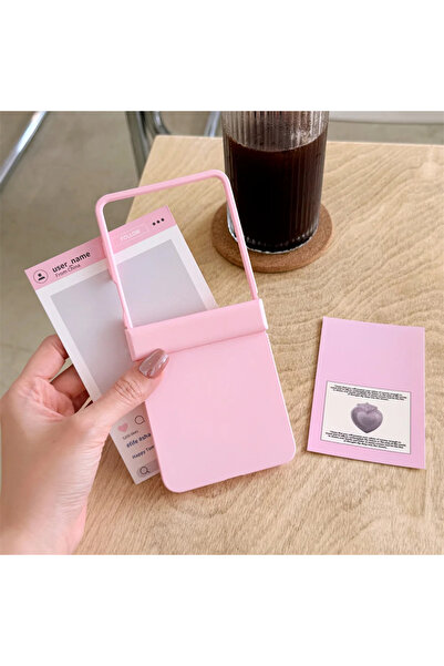 Choice Galaxy Z Flip7 Pink Solid Color Macaron Phone Case for Z Flip 7 FE 6 5...