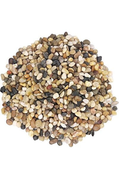 Goishtrie أحجار طبيعية ملونة، حصى زخرفية ناعمة ومصقولة لأحواض السمك - حجم صغي...