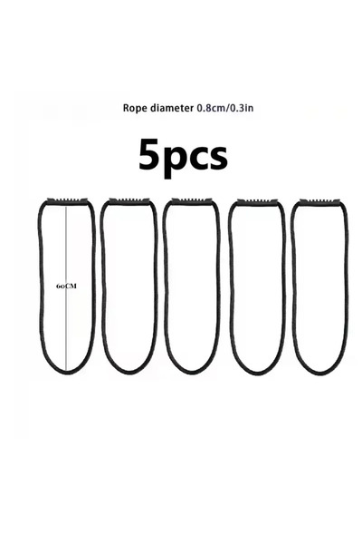 Choice 5 قطع 60 سم 1/3/5 قطع حزام تخزين سلك التمديد مع مقبض منظم خطافي شديد ا...
