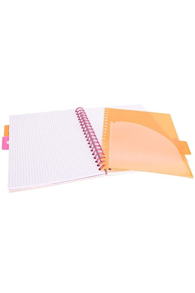 Strigo Spiral notebook and dividers Project Book FLORI B5, mathematics, 200 pg, cardboard covers PADS078
