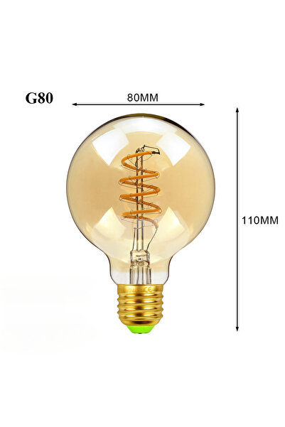 Choice 4 واط - 6 واط 220 فولت نعم لمبات إيديسون LED G80 خيوط إضاءة فنية ذهبية...