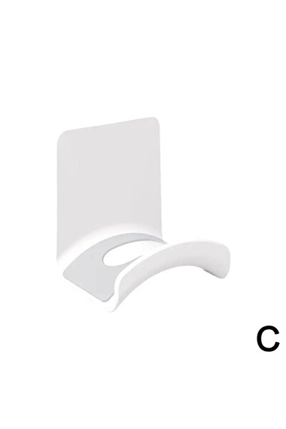 choice2 Wall mount White Universal Headphone Stand Adhensive Plastic Wall Mount Hanger Under Desk Headset Ra