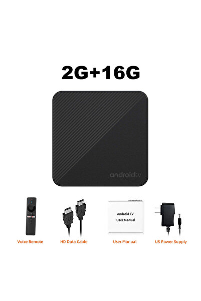 Choice EU Plug 2G 16G Voice Remote Android TV Box T8 Android 14 Dual Wifi 2.4G&5G Google Voice Ram 4GB 8GB