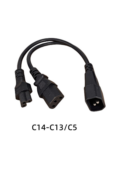 Choice 2 قطعة واحدة من قابس ذكر IEC 320 C14 إلى 2XC13 C5 C7 C8 أنثى سلك طاقة ...