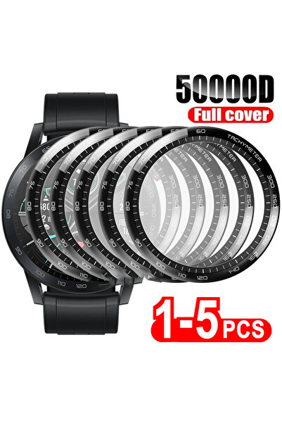 Choice واقي شاشة زجاجي مقوى ناعم لساعة GT3 مقاس 46 مم (5 قطع) لساعات GT3 وGT2...