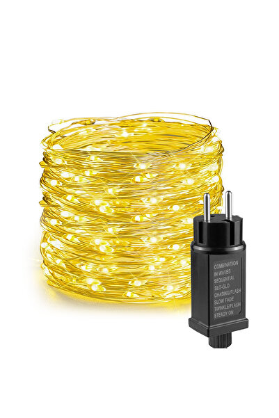 Choice سلسلة مصابيح LED متعددة الألوان بطول 10-100 متر، 200 مصباح LED بمقبس أمريكي، سلك نحاسي، إضاءة خرافية 110 فولت 220 فولت وات