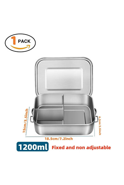 Choice 3 grid 1200ml Stainless Steel Lunch Box for Kids And Adults, Portable ...