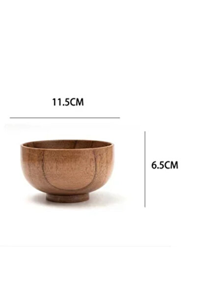 Choice وعاء خشبي على الطراز الياباني وعاء خشبي من نوع جوجوبا وعاء حساء دائري ...