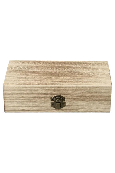 Choice Light color Retro Wooden Jewelry Storage Box Vintage Wooden Box With Lock Rectangular Desktop Organi