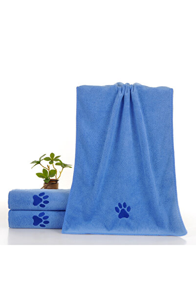 Choice 50X100CM Blue 35*75cm/50*100cm Microfiber Pet Bath Towel Embroidered Super Soft Absorbent Cat for Do