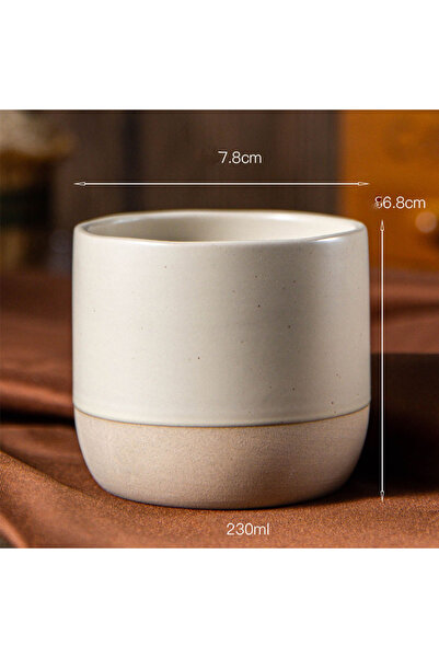 Choice مجموعة أكواب قهوة بورسلين جديدة سعة 230 مل، أكواب قهوة مزدوجة الجدران معزولة بالتفريغ ومقاومة للحرارة