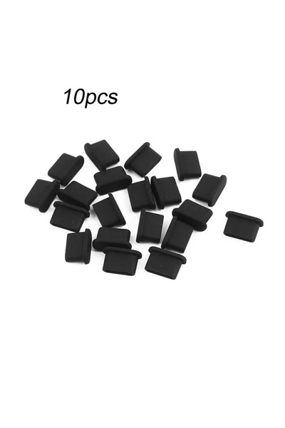 Choice 10 قطع سوداء 1/20/50/200 قطعة من سدادات الغبار المصنوعة من السيليكون م...