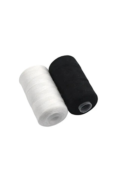 Choice خيط بوليستر عالي السرعة بطول 1000 ياردة - خيط خياطة منزلي باللونين الأ...