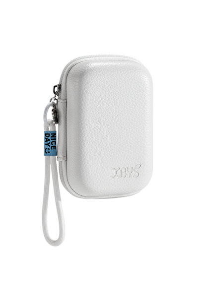 Choice صندوق تخزين كاميرا CCD صغير باللون الأبيض وحافظة واقية متوافقة مع كاميرا باناسونيك وكانون وأوليمبوس ب.