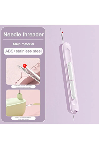 Choice1 Purple1pc-B11989B أداة إصلاح الخياطة 2 في 1 - خيط إبرة يدوي مع إدخال ...