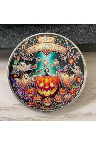 Choice عملة تذكارية لمهرجان الأشباح واليقطين في الهالوين، مجموعة عملات تذكارية للديكور المنزلي
