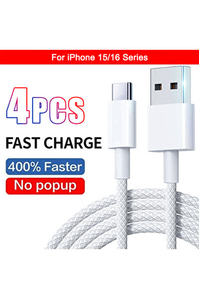 Choice كابل USB أصلي من النوع C إلى USB-A بطول 1 متر (4 قطع) يدعم الشحن السري...