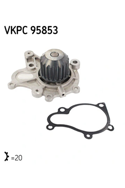 SKF Pompa De Apa Racire Motor Hyundai Accent 2/Elantra 3/Getz Kia Carens 1 Mi...