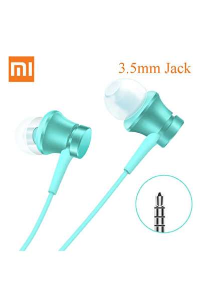 Xiaomi سماعات رأس أصلية زرقاء سلكية، سماعة أذن 3.5 ملم مع ميكروفون، للألعاب و...