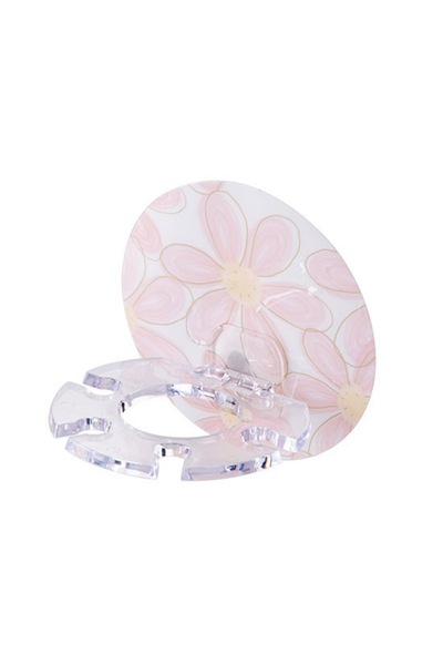 Choice قطعة واحدة - حامل فرشاة أسنان بلاستيكي بتصميم جديد باللون الوردي، رف ت...