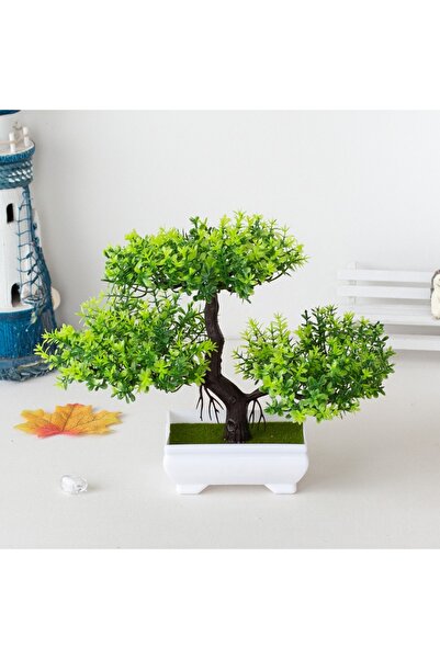 Choice green A set of artificial bonsai trees, plants, new homes, decorations for Christmas, Halloween, Eas