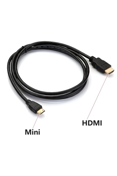 Choice كابل توصيل HDMI صغير أسود بطول 1.5 متر إلى كابل HDMI قياسي عالي الدقة ...