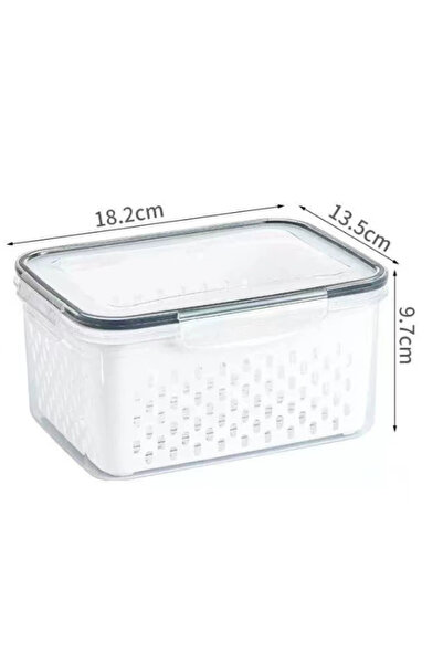 Choice 1700ml Fruit Storage Containers for Fridge Produce Containers with Removable Fruit Washing Bowl with