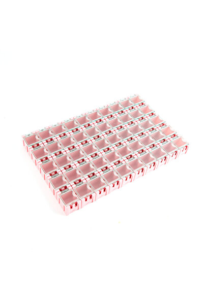 Choice Pink 50Pcs/Set SMD SMT Electronic Component Container Mini Storage Boxes kit desk organizer