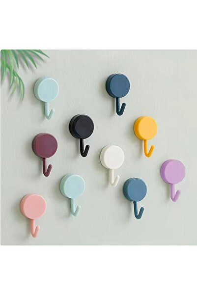 Choice 5 قطع خطافات حائط ذاتية اللصق قوية بدون حفر حقيبة المعطف باب الحمام مطبخ منشفة شماعة هوو