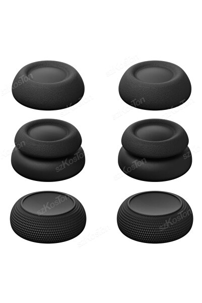 Choice Black Thumb Grips Caps for PlayStation Portal Remote Player Anti-Slip Joystick Cover for PlayStation