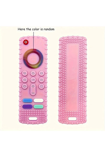 Choice Pink 1Pc Chew Dog Teething Toy Silicone Remote Control for Puppies-Multi-Color Options Available,Sil